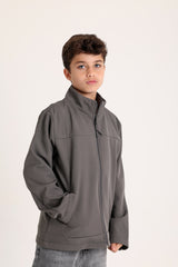 Softshell Zip Gray Jacket