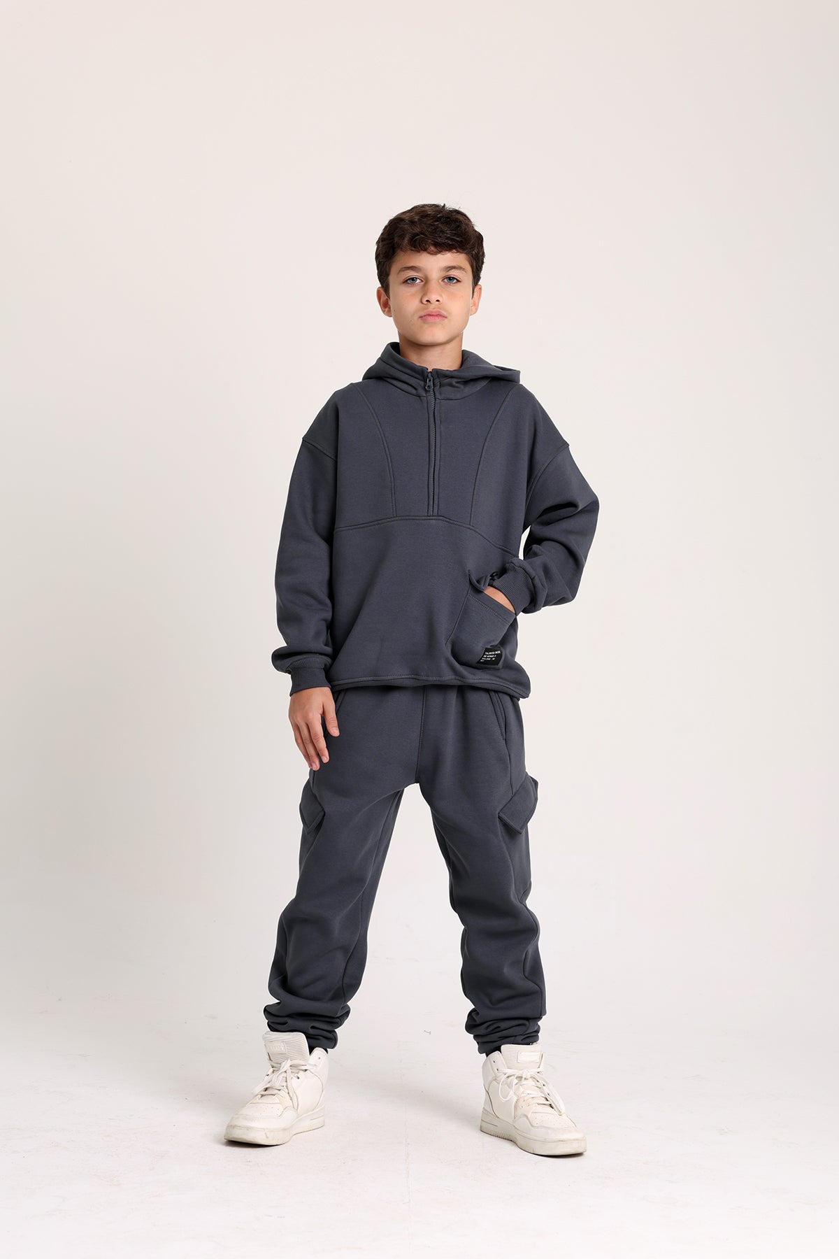 Plain Dark Blue Pocket PJ