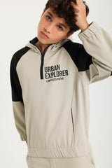 Soft Polar Two-Tone Hoodie Set