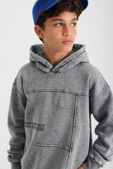 Vintage Wash Hoodie - Gray