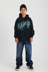 Navy Graphic Hoodie