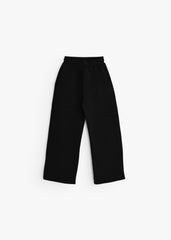 Wide Leg Sweatpants - Black