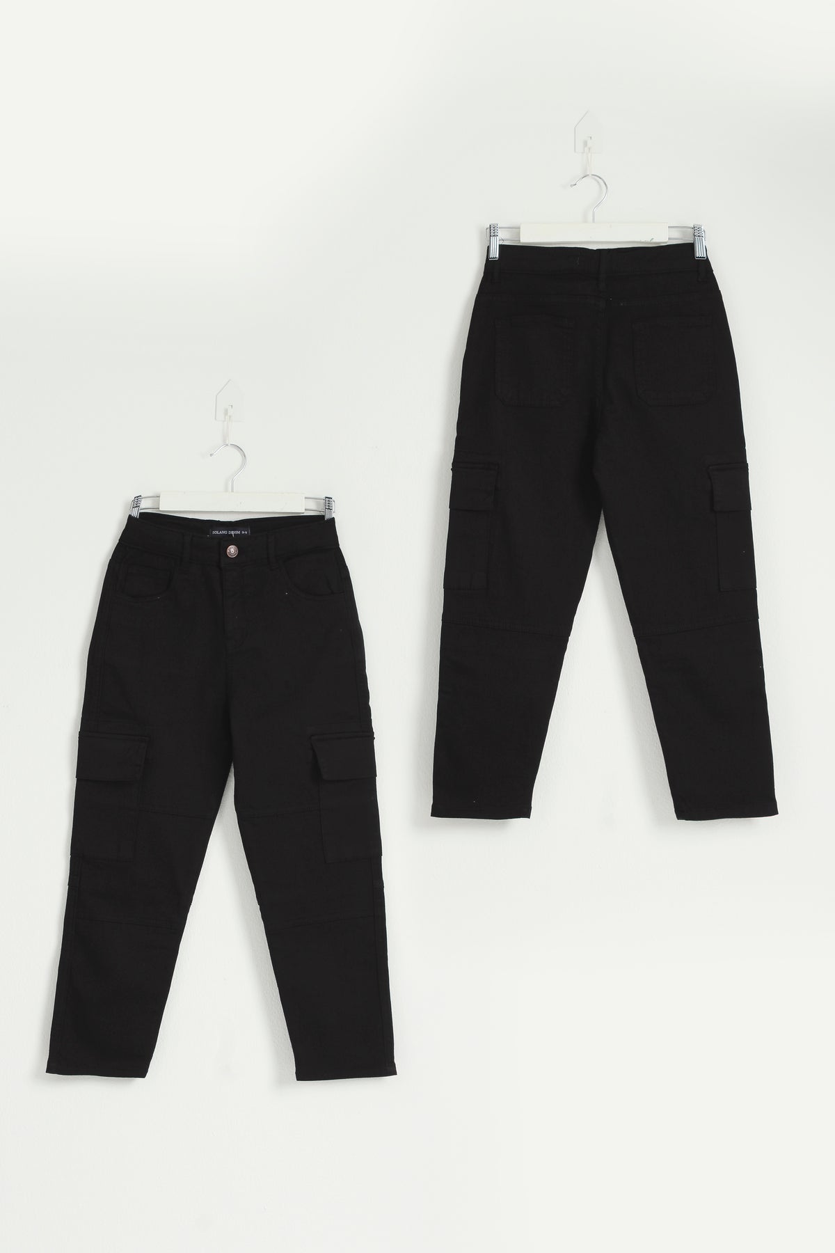 Cargo Gabardine Black  Pants