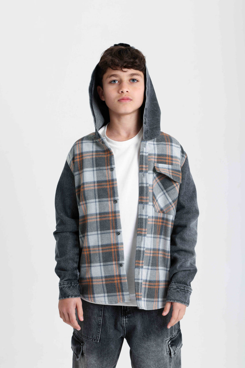 Cozy Plaid Hoodie Winter Shirt