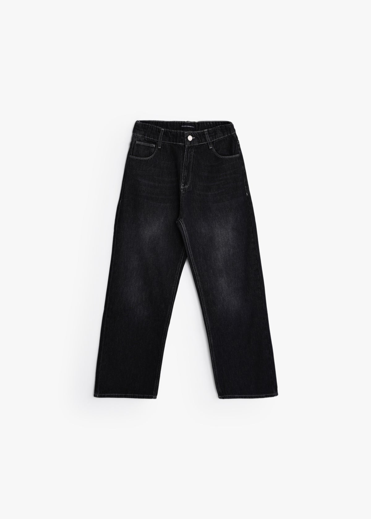 Straight-Leg Jeans - Black