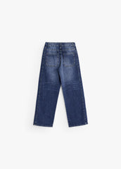 Relaxed Curved Denim -Jeans