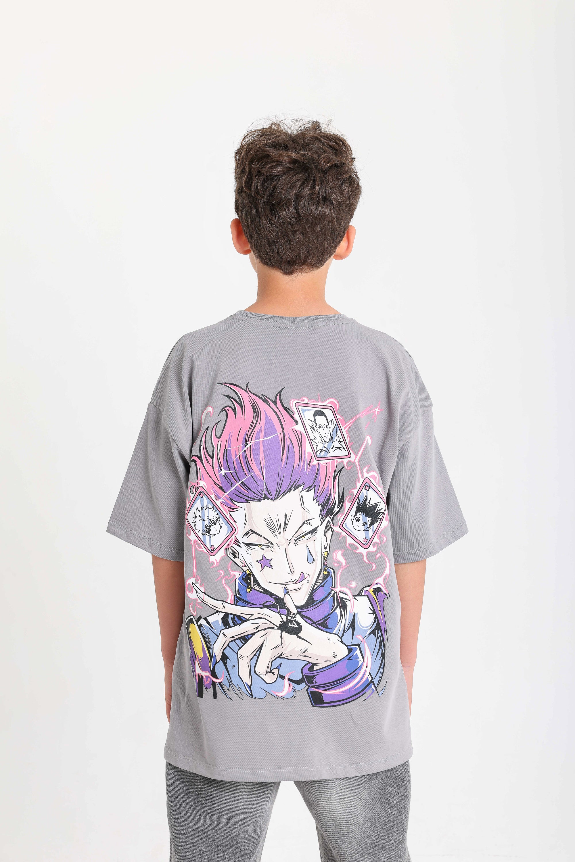 Anime Teen T-shirt - Gray