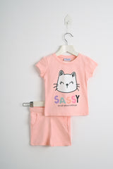 Sassy Cat Baby Girl Somo Set