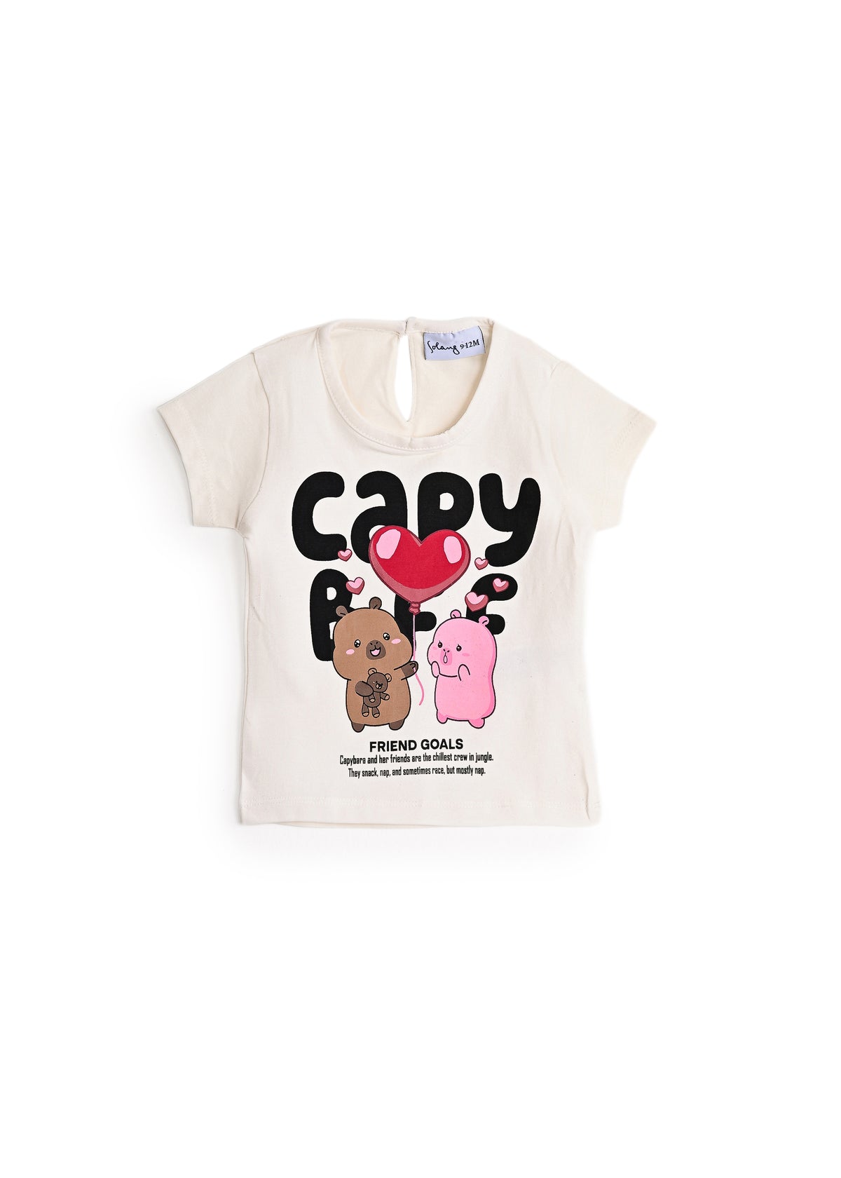 CAPY BFF Baby T-shirt - Offwhite