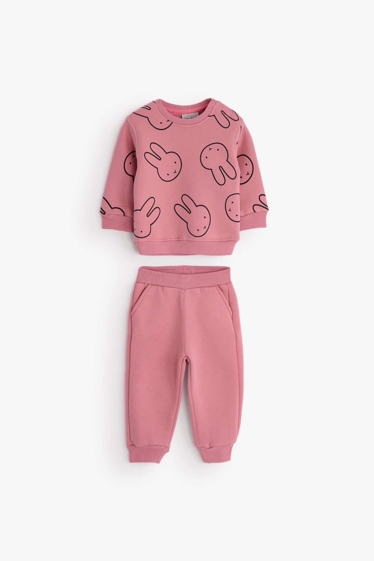 Bunny Print Jogger Baby Set - Kashmier