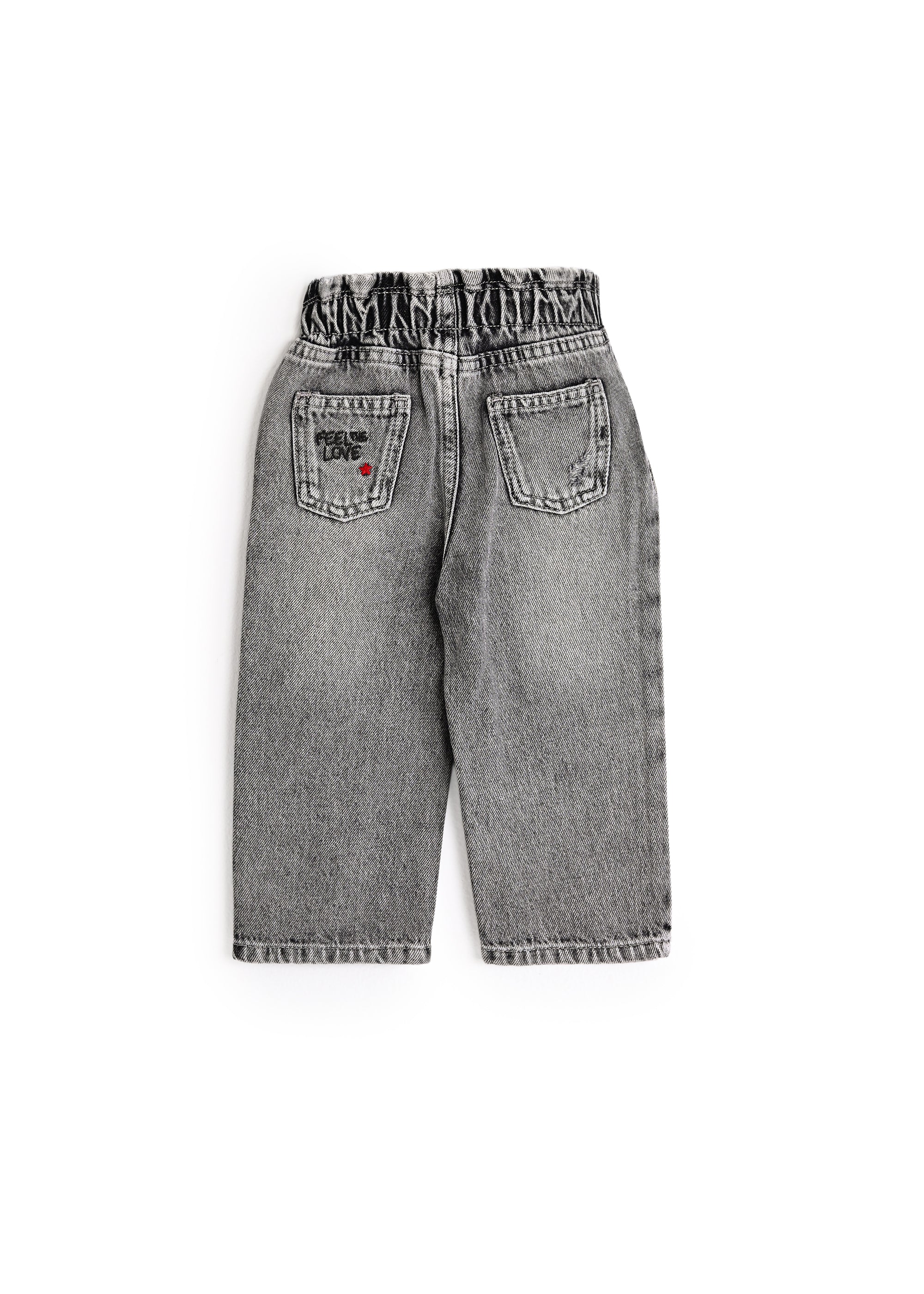 Feelin Love Baby Girl Gray Denim