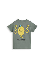 Mr. Tickle Baby T-shirt -Olive Green
