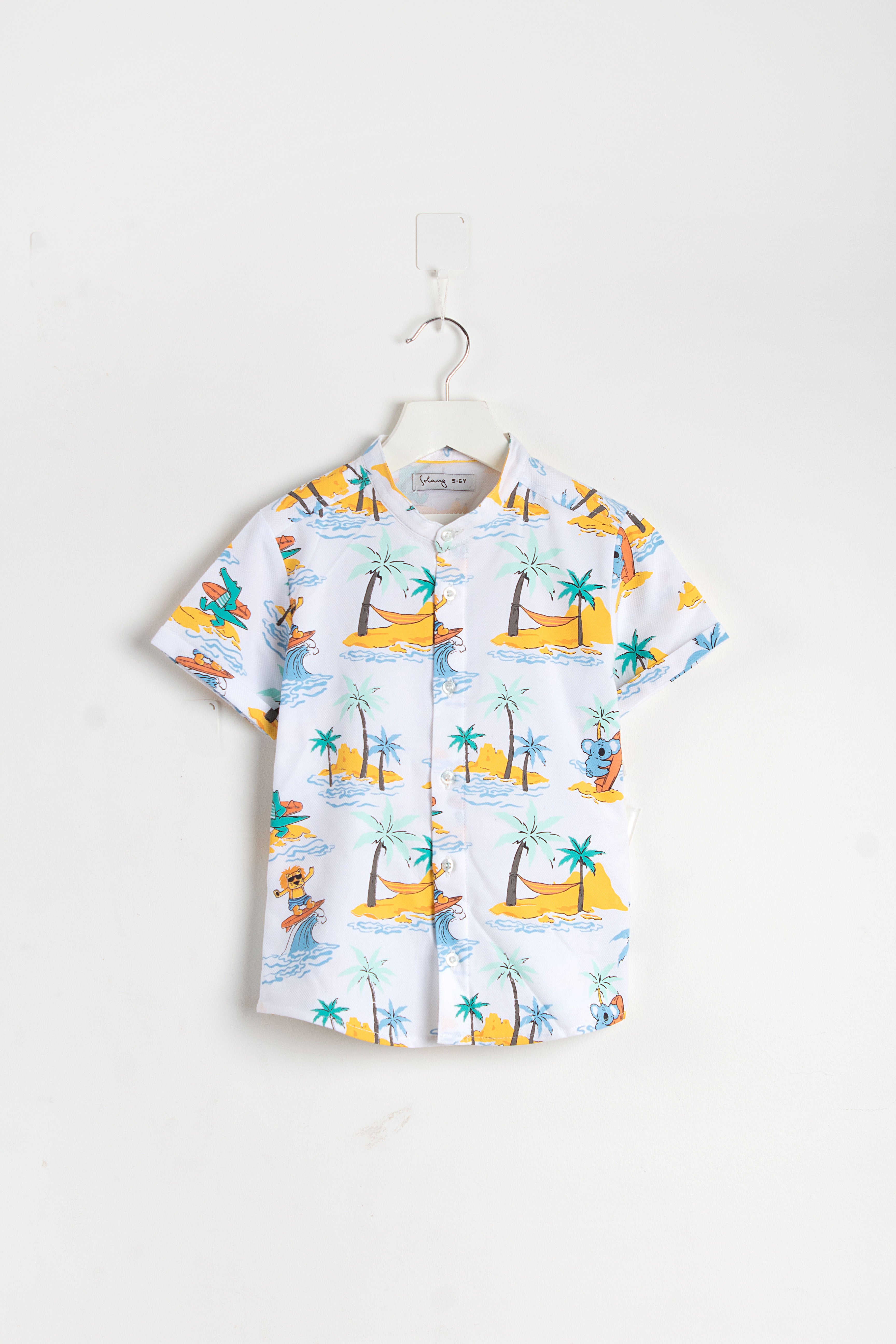 White Beach Shirt