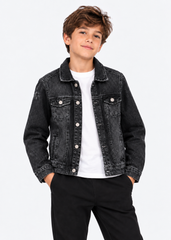Classic Light Gray Denim Jacket