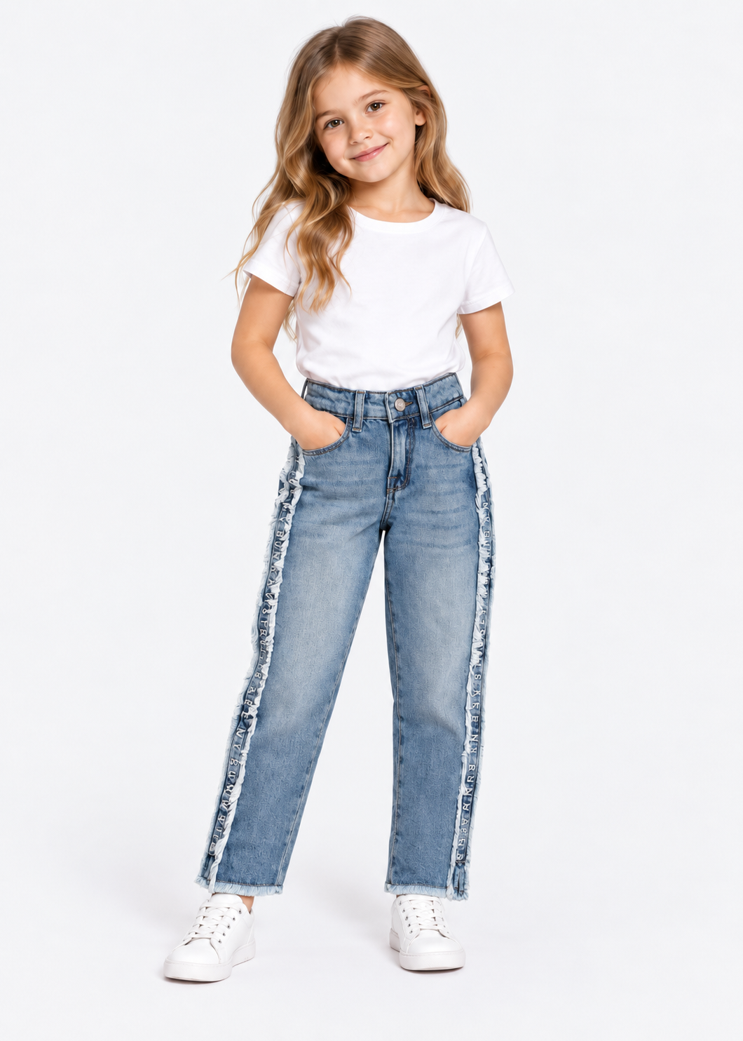 Fringe-Side Denim - Jeans