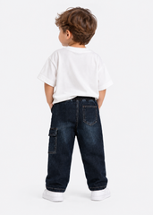 Infant Sided Pocket Dark Denim