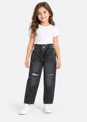 Relaxed High Waist Light Denim