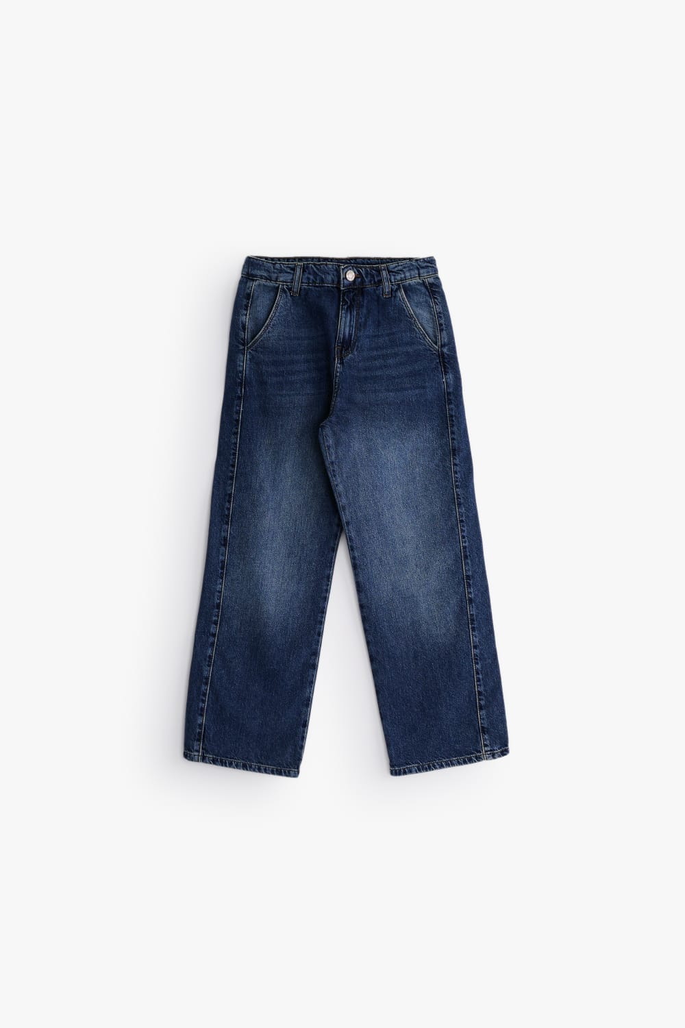 Relaxed Curved Denim -Dirty