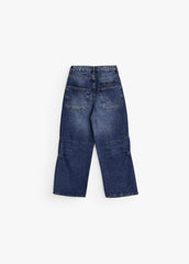 Relaxed Fit Panel Denim - Dark Blue