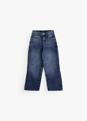 Relaxed Fit Panel Denim - Dark Blue