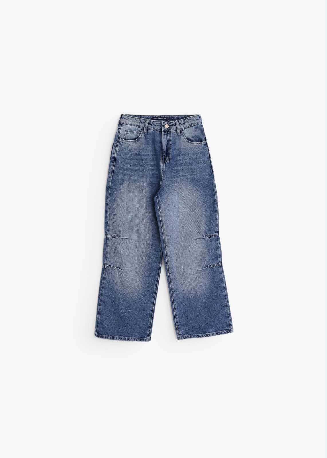Relaxed Fit Panel Denim - Jeans