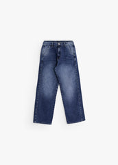 Relaxed Curved Denim -Jeans