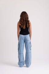 Light Jeans Girls Baggie Pants