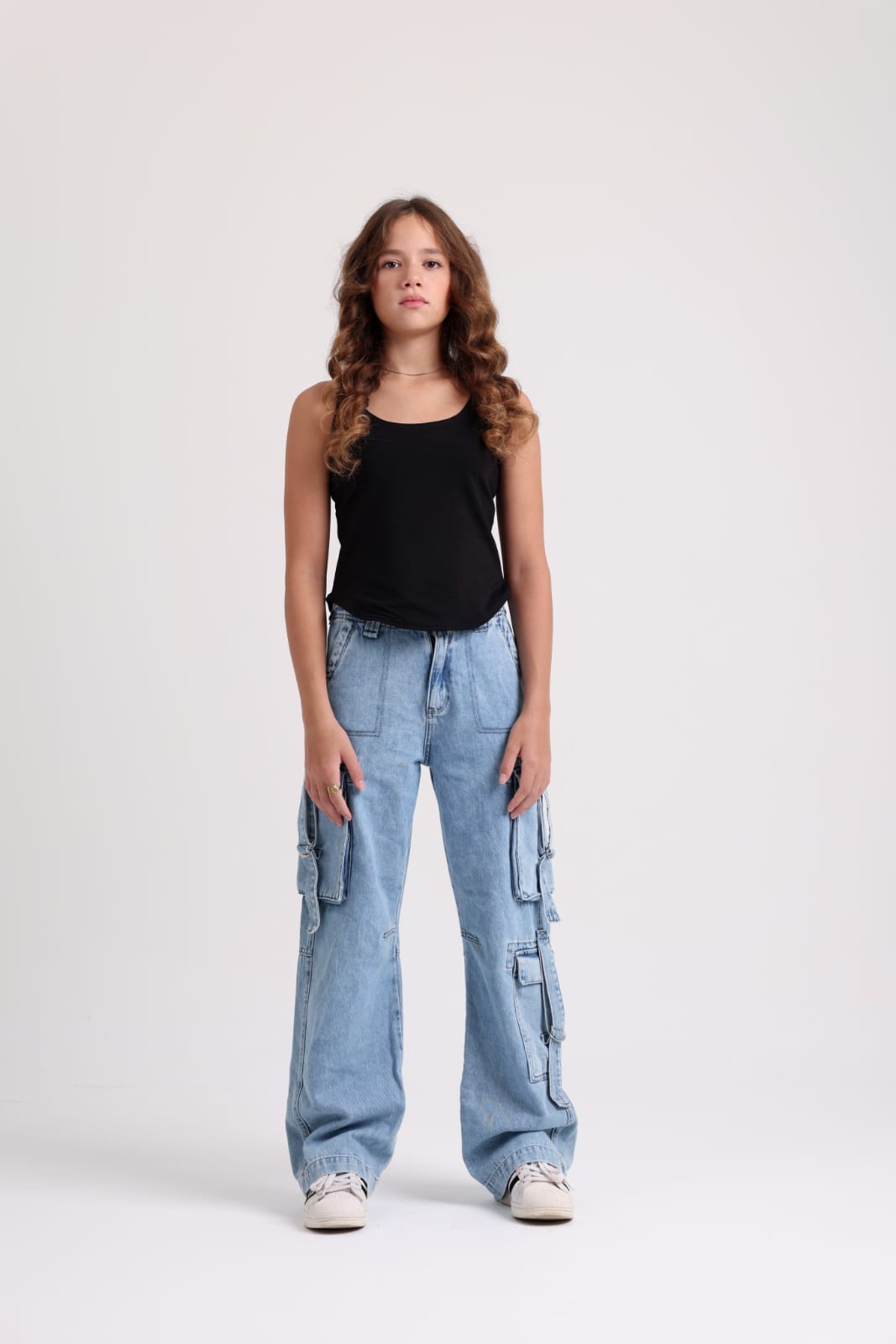 Light Jeans Girls Baggie Pants