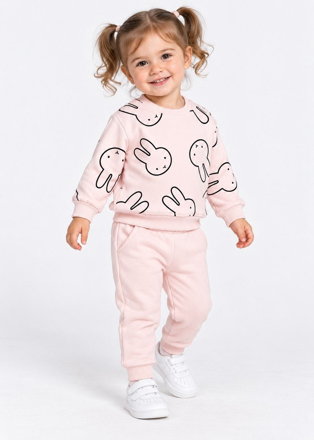 Bunny Print Jogger Baby Set - Somo