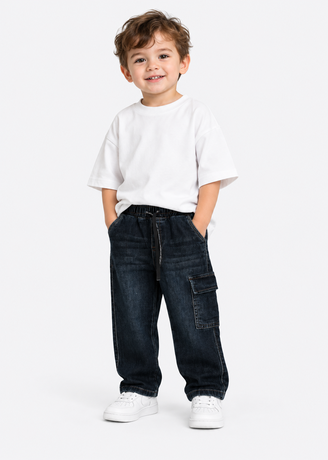 Infant Sided Pocket Dark Denim