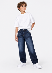 Straight-Leg Jeans - Dark Blue