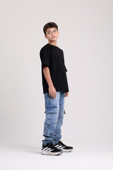 Side Pockets Slim Dark Jeans
