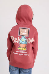 BEAR-REA Square Face Maroon  Sweatshirt