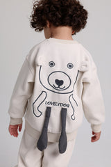 Bear Hug Back Beige Pajama