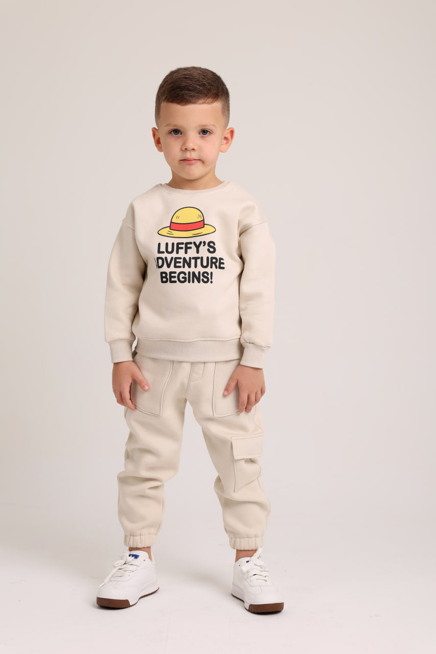 LUFFY Anime Beige PJ