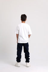 Cargo Gabardine Dark Blue Pants