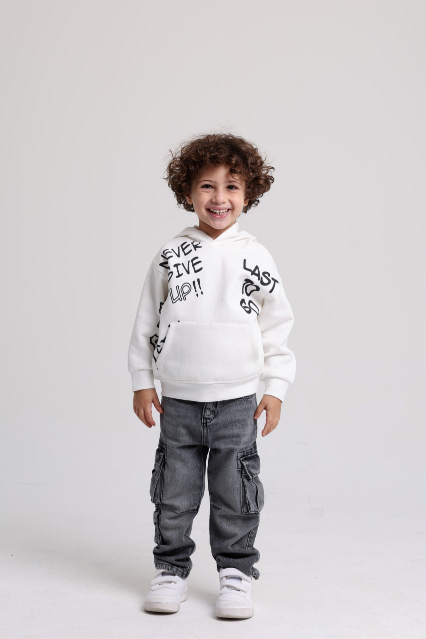 Last To GO  Offwhite Sweetshirt
