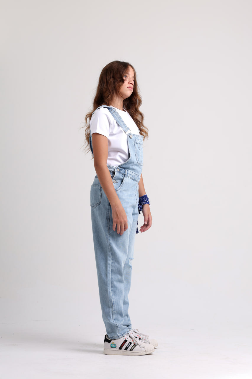 Denim Girls Salopette