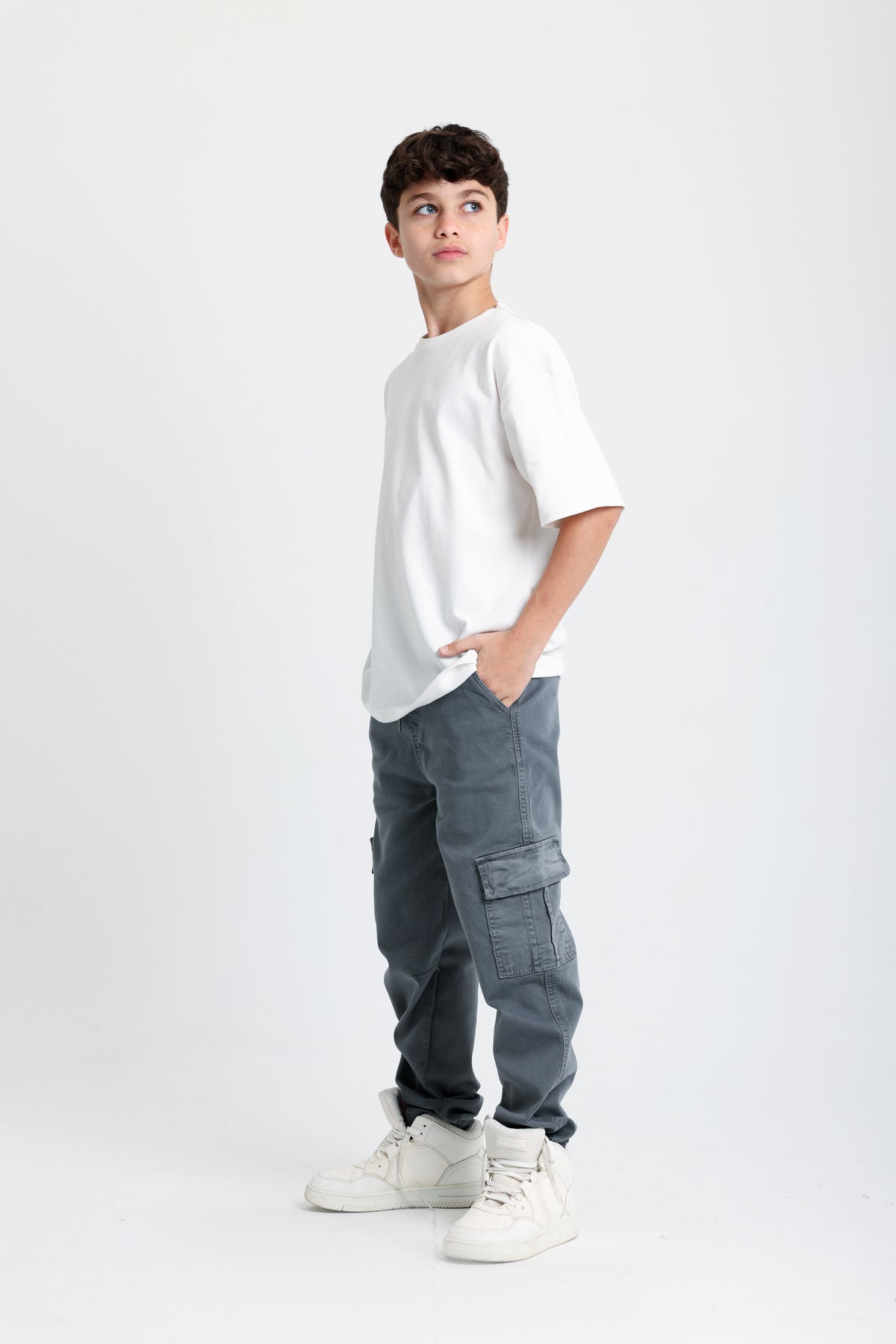 Classic Gray Gabardine Pants