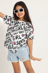 Layered Cool Girl  T-shirt
