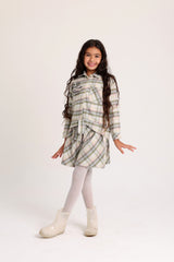 Gray/Rose Wool Skirt