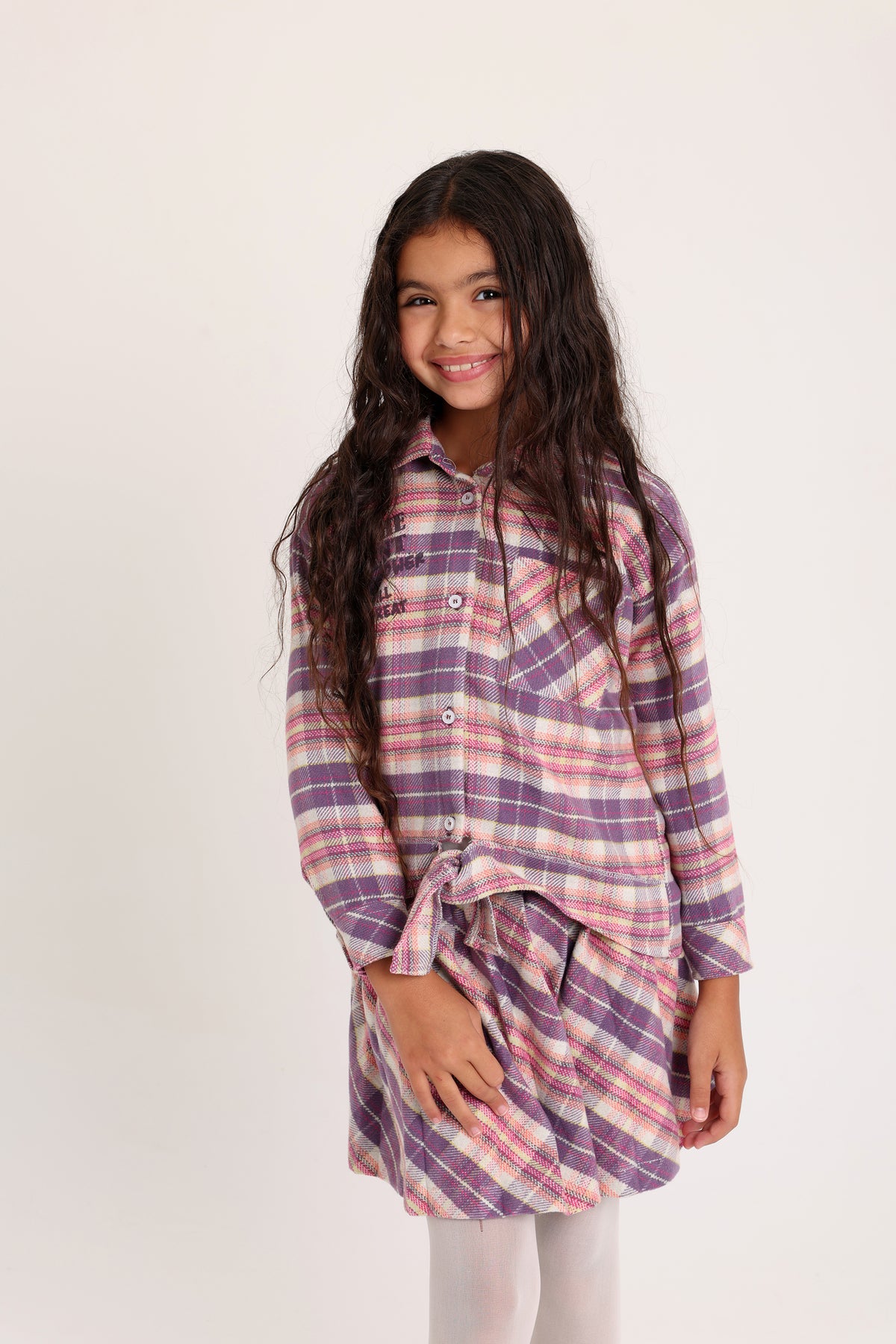 Buttom-Down Winter Purple Shirt