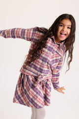 Buttom-Down Winter Purple Shirt