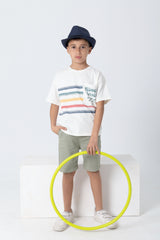 Beginner Surfer Striped T-shirt