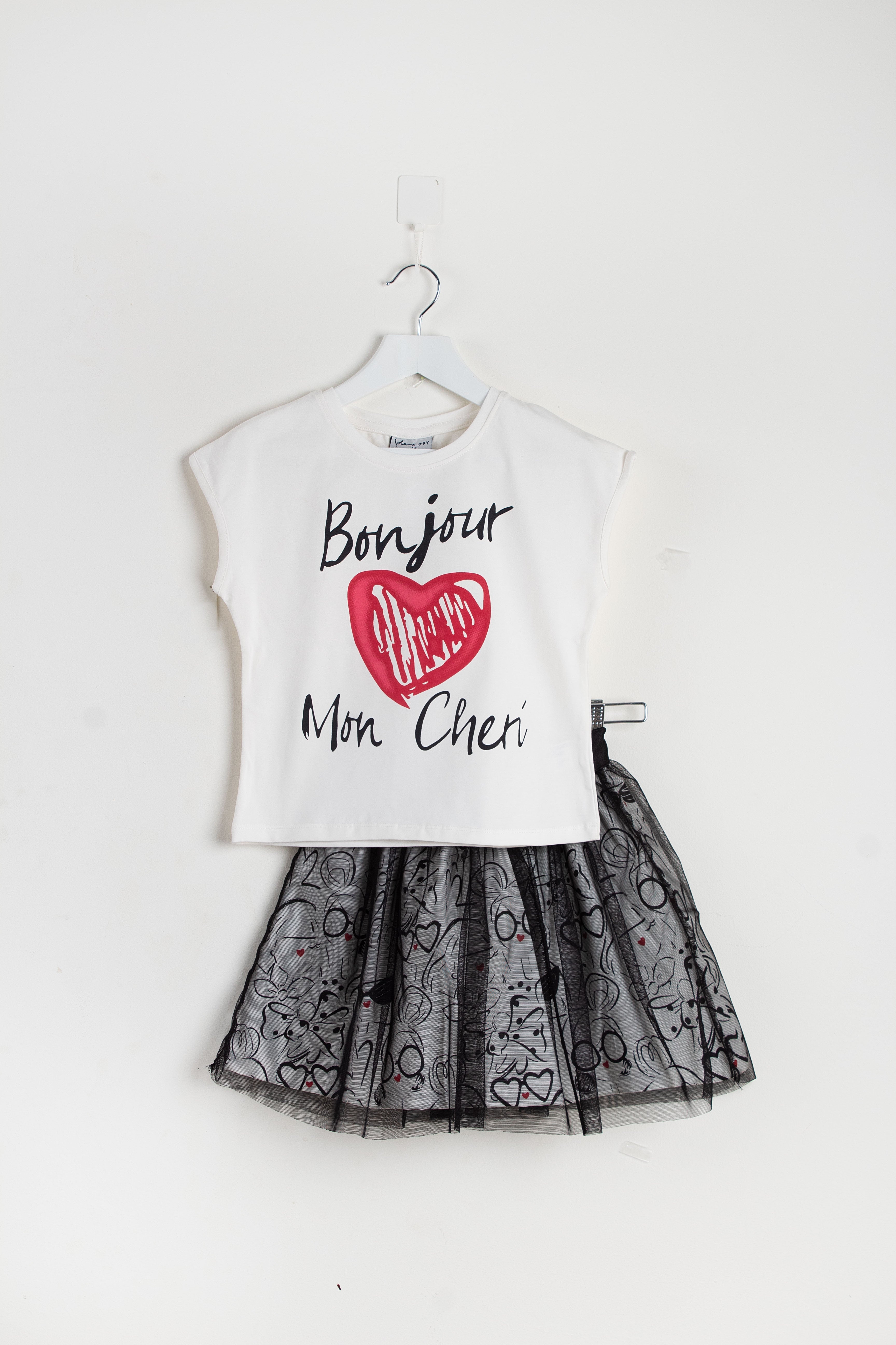 Bonjour Cute Tulle Skirt Set